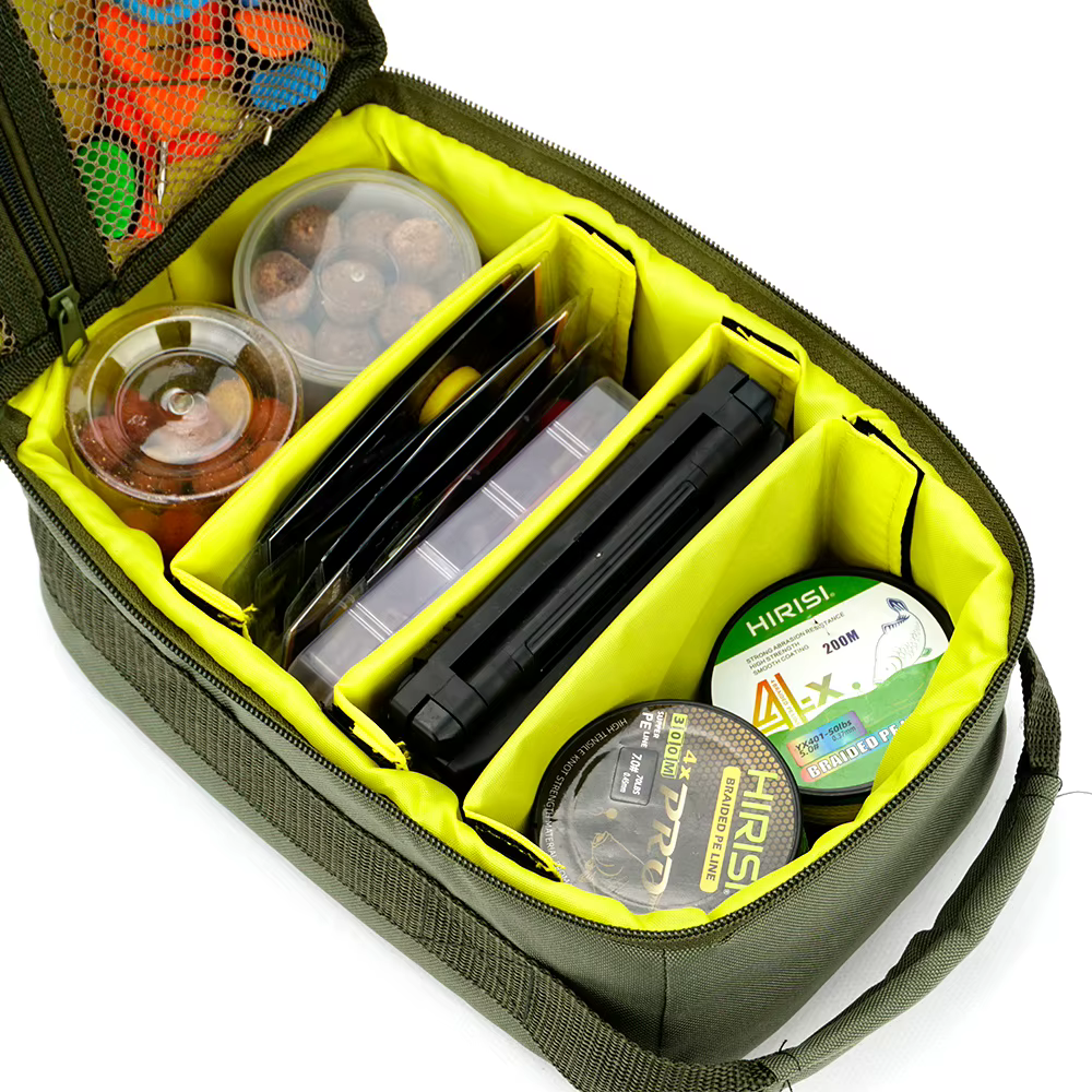 Bolsa aparejos carpa impermeable Hirisi W125 con bolsillos ajustables - imagen 3