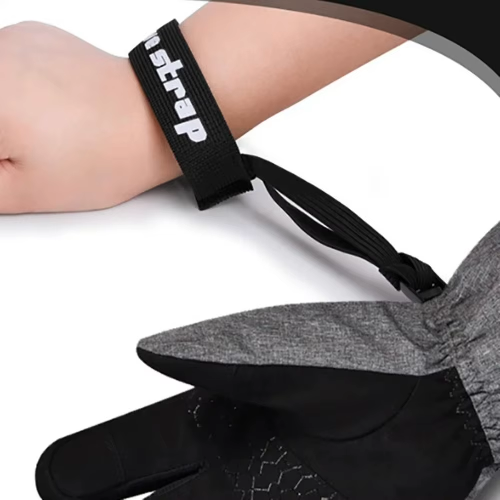 Correa ajustable de muñeca para guantes de esquí y snowboard - imagen 2