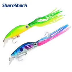 Señuelo ShareShark con cebo de calamar, borde de silicona y anzuelo