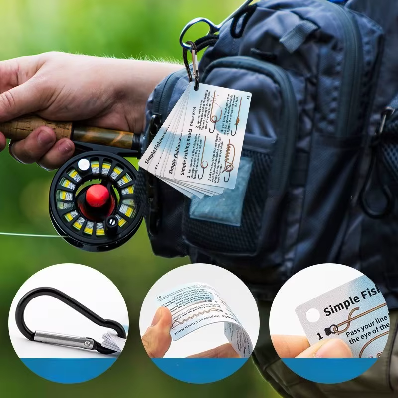 Guía Impermeable de Nudos de Pesca con Mosquetón - imagen 2