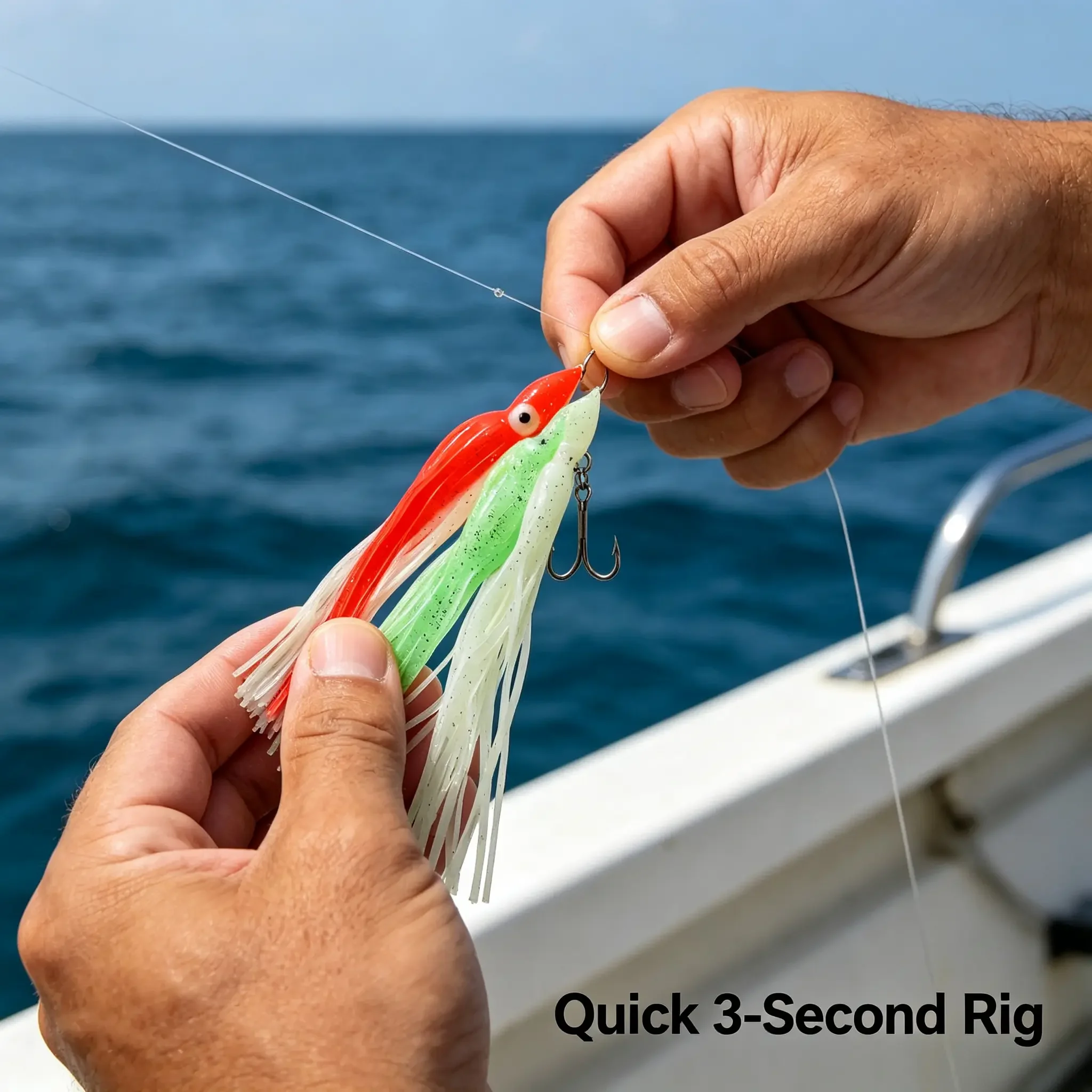Señuelo de calamar luminoso de silicona para pesca en profundidad - imagen 2