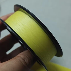 Línea trenzada ultra-fina titanio dorado alta visibilidad antiabrasión