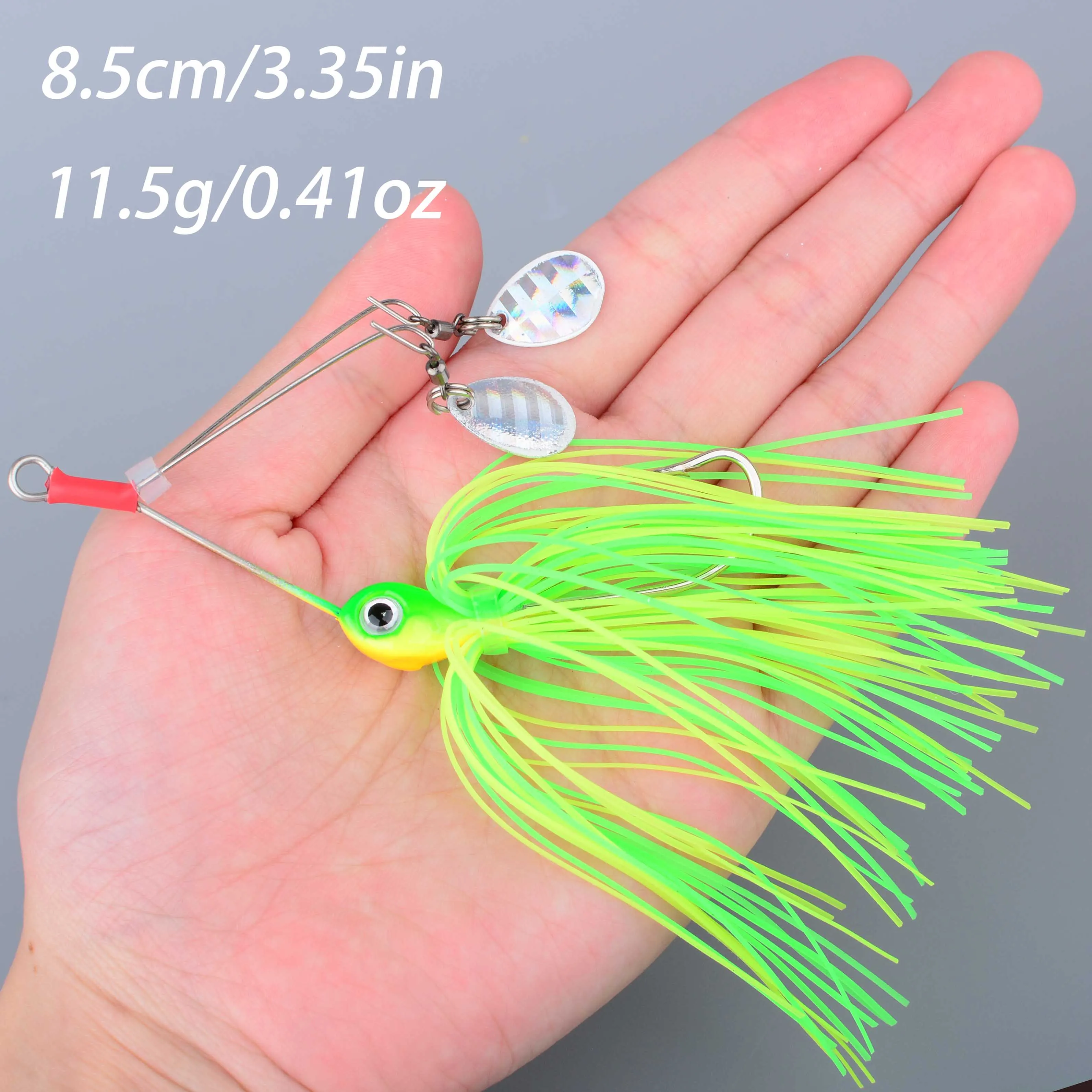 Chatterbait con cuchara vibrante para lubina y lucio