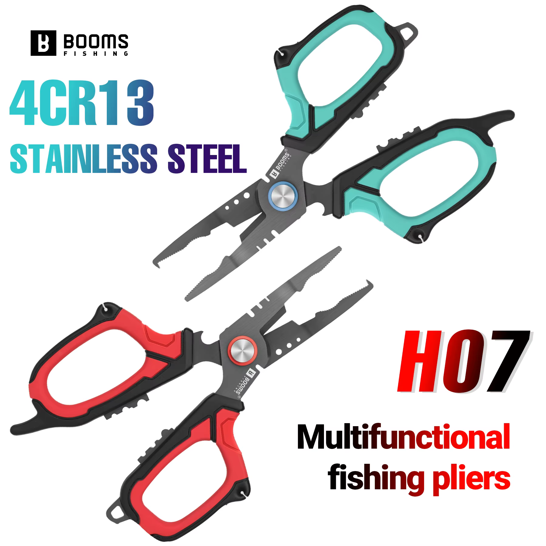 Alicates de Pesca Booms Fishing – Multifunción Acero Inoxidable - imagen 5