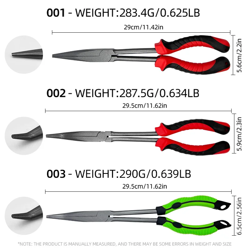 Alicates de pesca ShareShark de acero alto carbono con punta larga - imagen 2