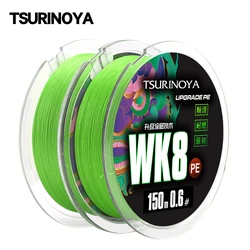 Línea trenzada Tsurinoya PE WK8 – 8 hilos, resistente al agua salada