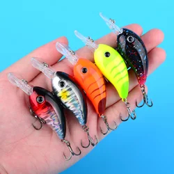Señuelo crankbait flotante con ojos 3D para lubina y lucio