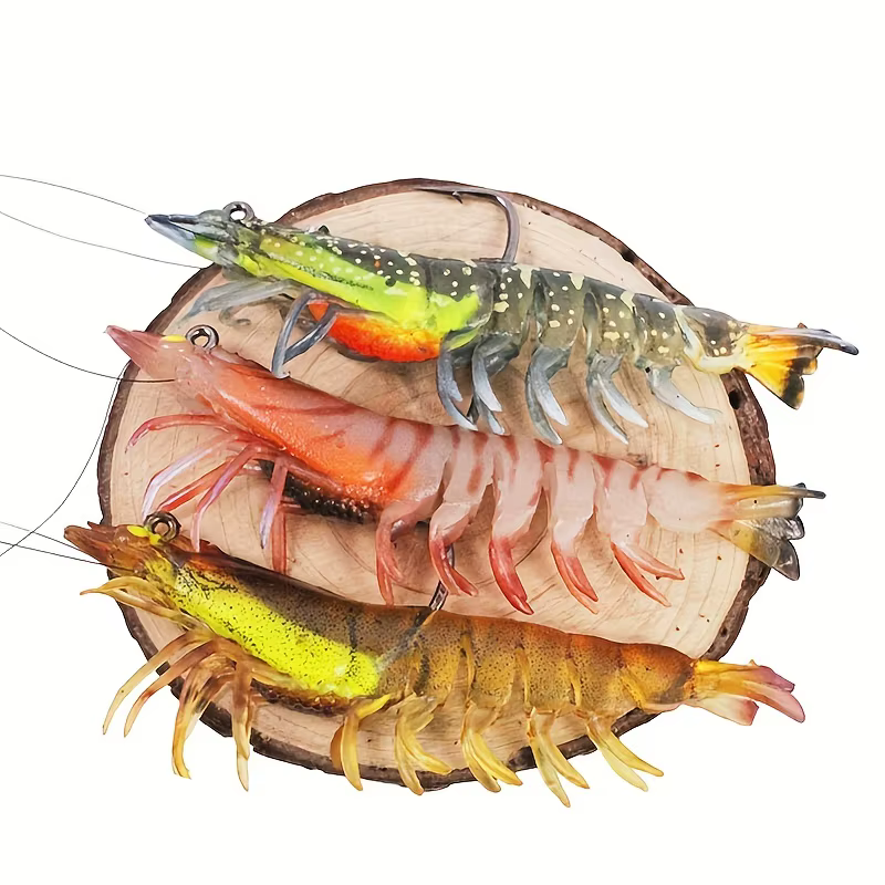 Vinilo luminoso con forma de camarón para pesca nocturna - imagen 3
