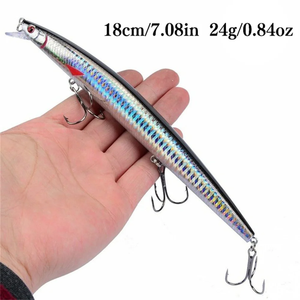 Crankbait Minnow láser para pesca en mar – señuelo de plástico - imagen 4