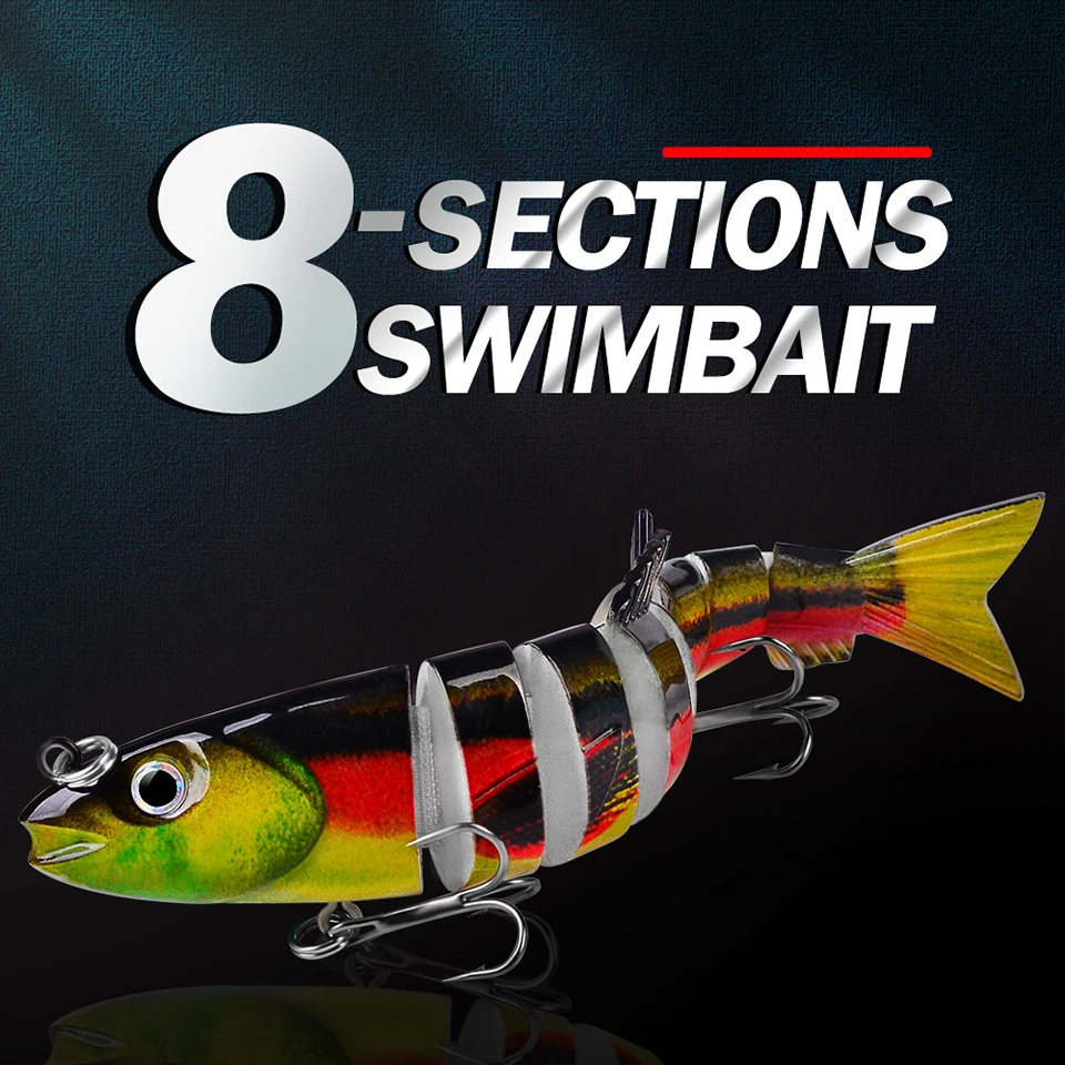 Señuelo articulado para lucios WALK FISH – varias secciones