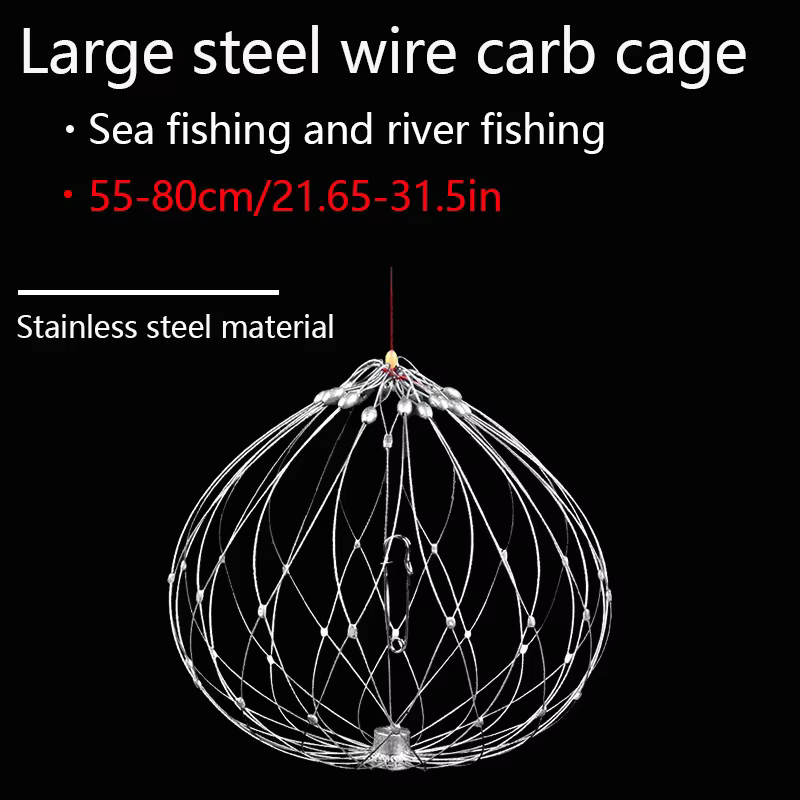 Nasa plegable para cangrejos y camarones – Trampa submarina resistente - imagen 5