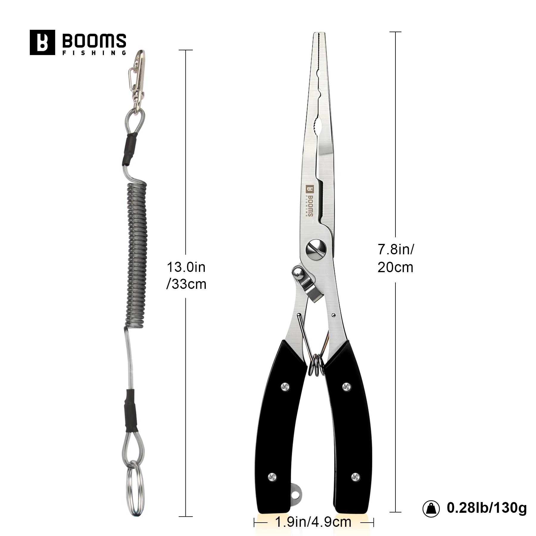 Alicates cerrados con el cordón de seguridad