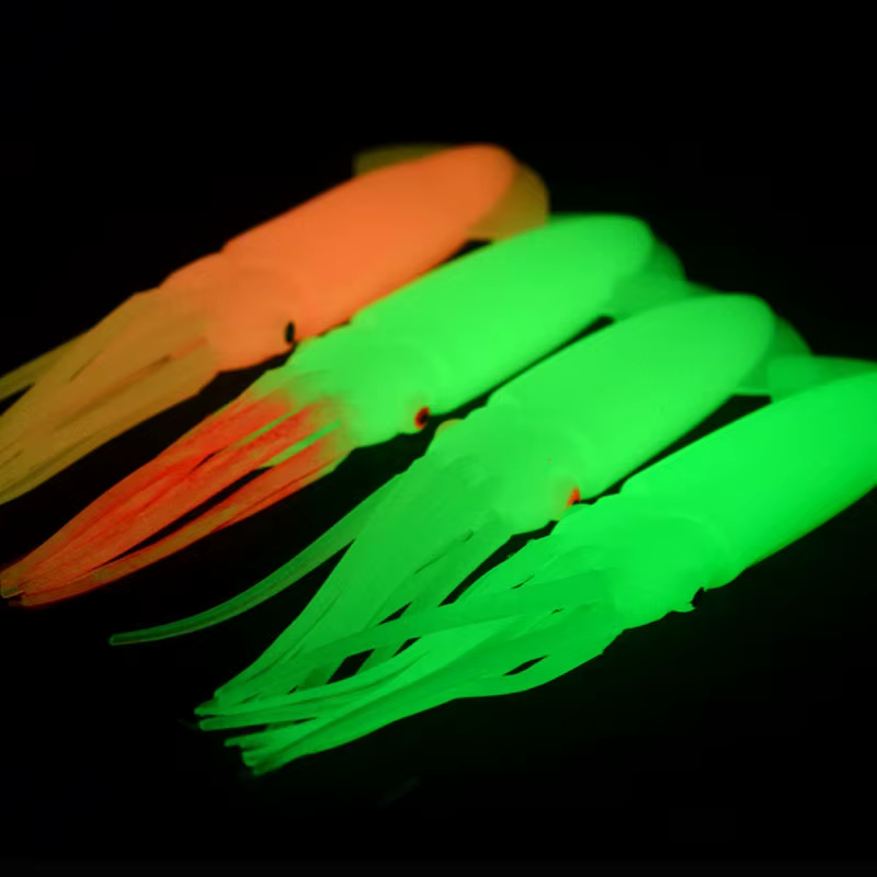 Pack de 10 señuelos de pulpo luminosos