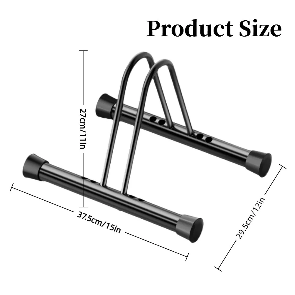Soporte metálico para bicicletas, vista general