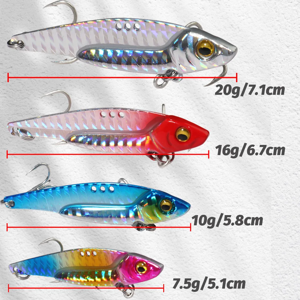 Spinnerbait VIB Metal – Gancho Ration y cebo hundidor para mar