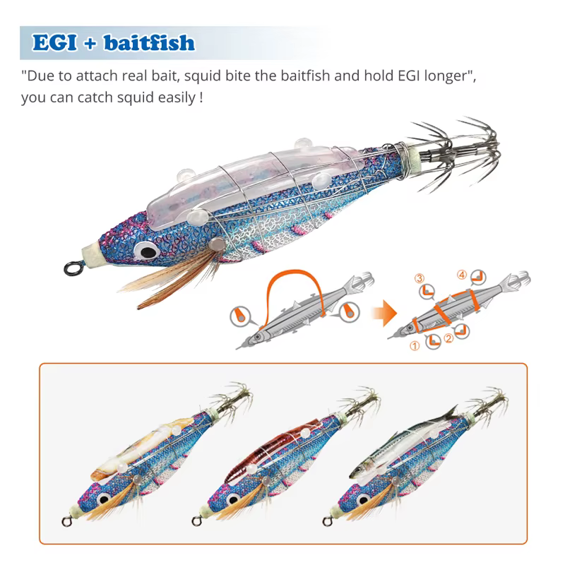 Webfoot Egi Jig Luminoso – Señuelo para calamar - imagen 2