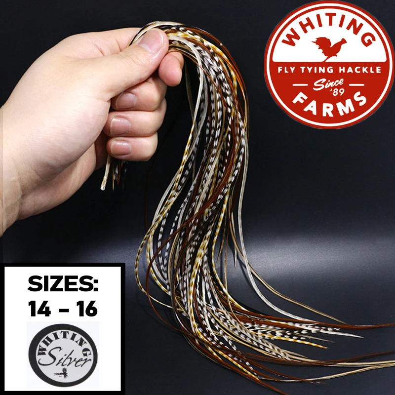 Plumas naturales de gallo para atado de moscas