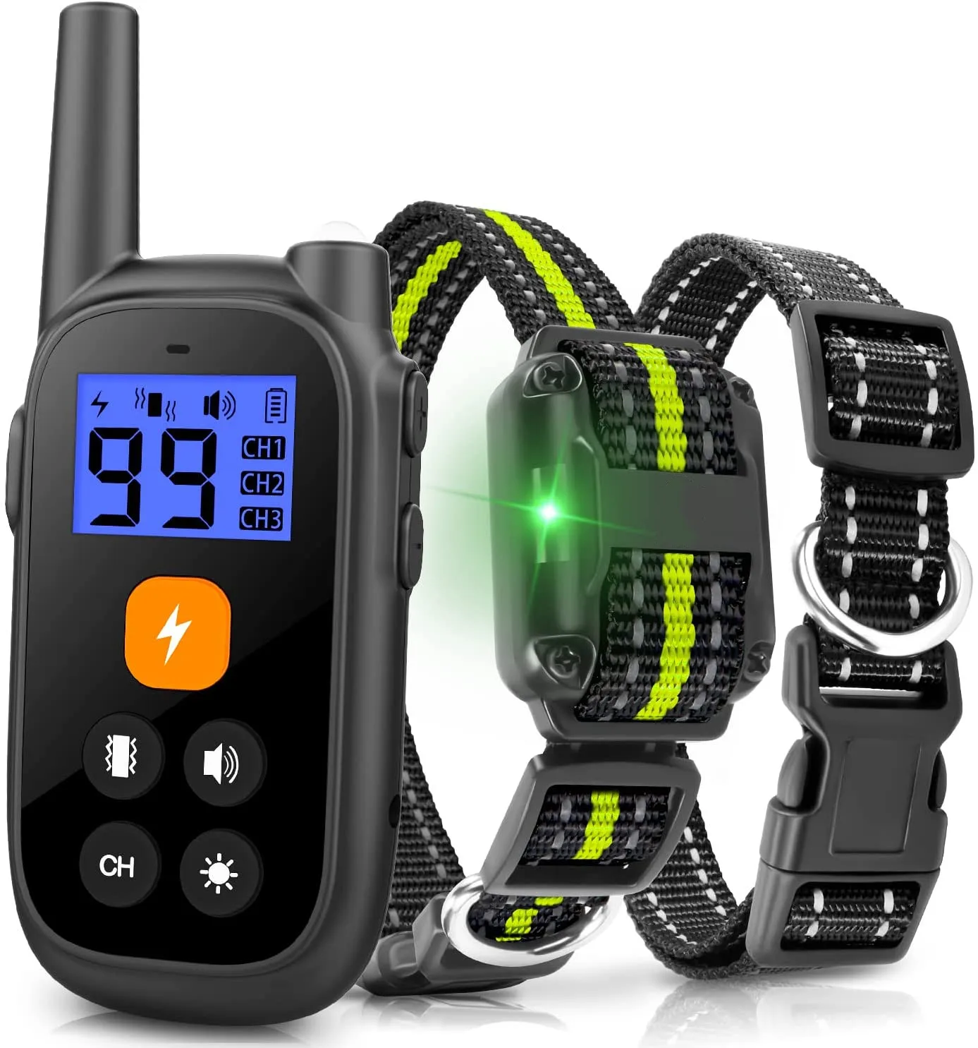Collar antiladridos recargable LCD vibración – entrenamiento perro - imagen 3