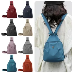 Mochila de pesca Oxford impermeable multiusos con bolsillos pecho