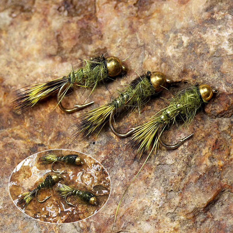 Moscas de pesca con mosca: Hare's Ear, ninfas y streamers dorados - imagen 2