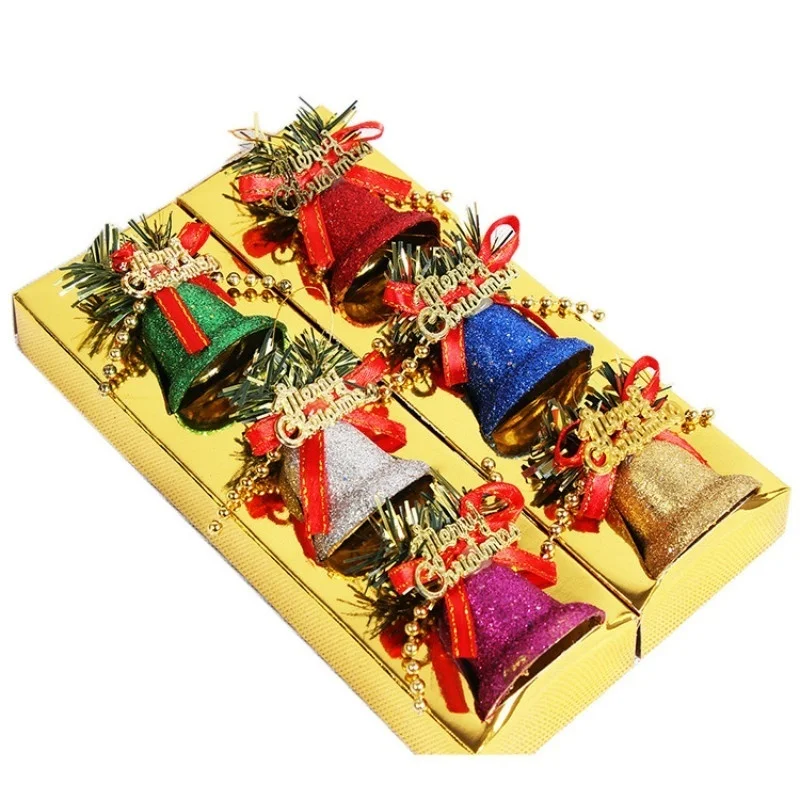 Campana navideña colgante para árbol y decoración de fiesta