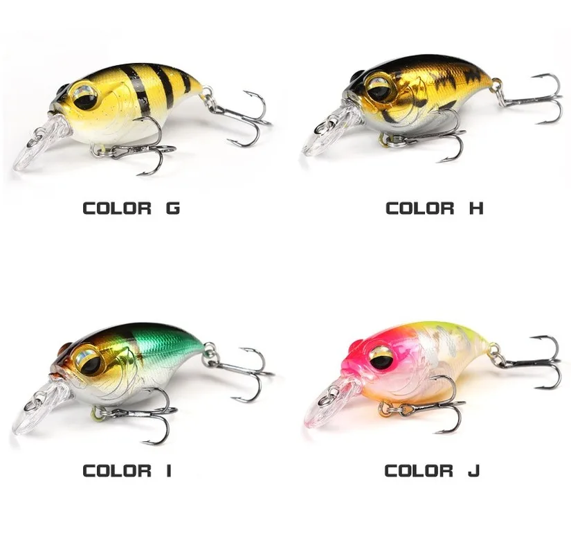Crankbait Wobblers Señuelo con ganchos de calidad y colores - imagen 5