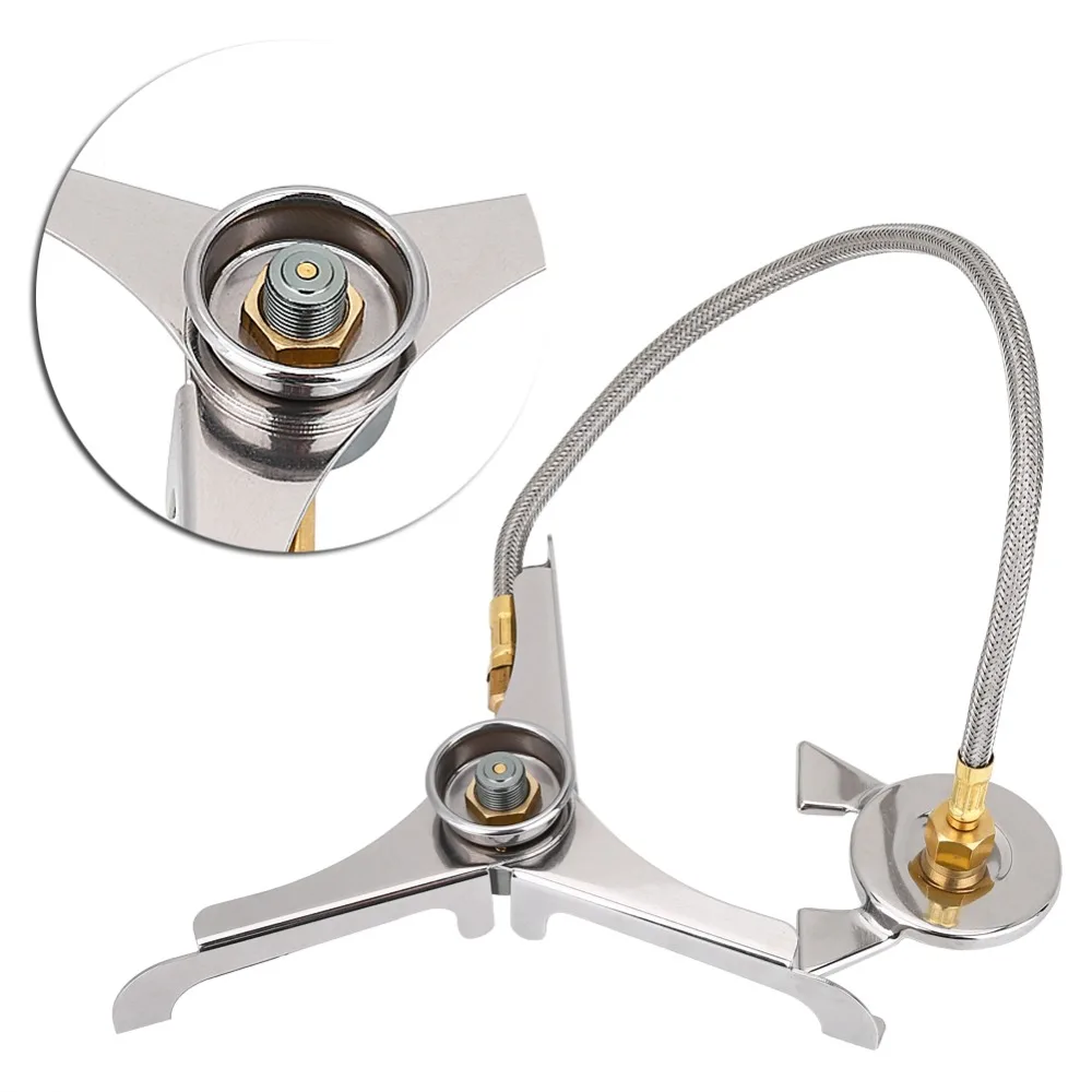 Adaptador propano antivuelco de acero inoxidable para quemador - imagen 5
