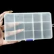 Caja de señuelos cuadrada con organizador portátil y ganchos - imagen 2