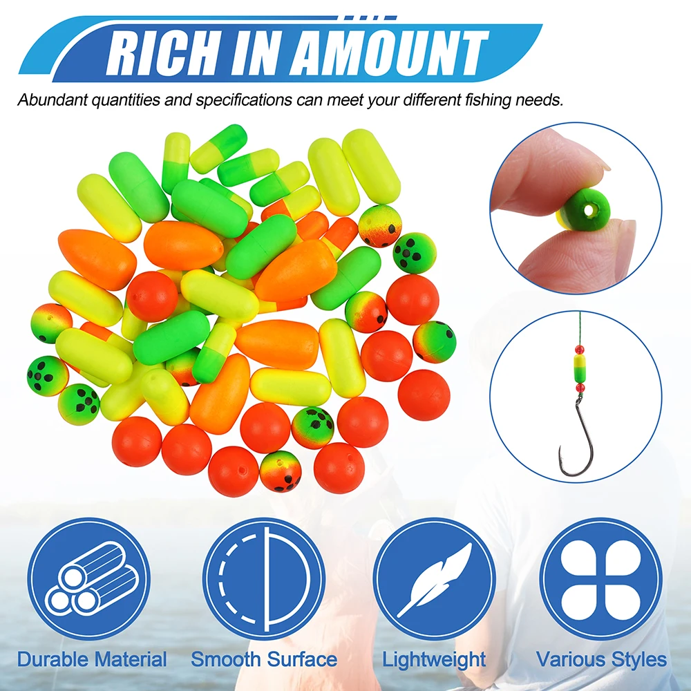 Pompano-Kit Flotadores de Espuma – para Pescar Trucha y Bagre - imagen 4