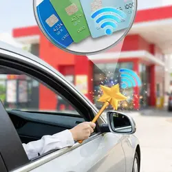 Varita Mágica Estrella 3D con Portatarjetas NFC