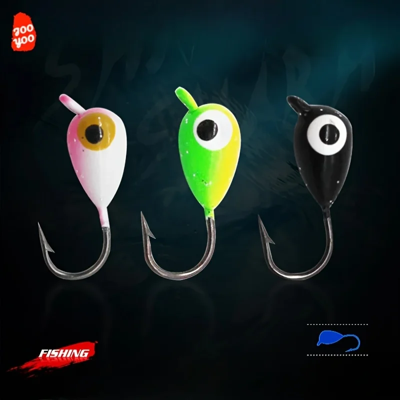 Micro anzuelos para señuelos con púas y ojo hacia arriba - imagen 2