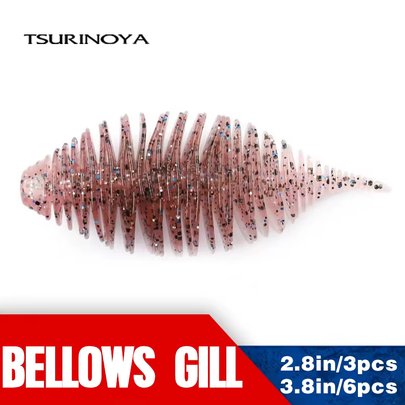 TSURINOYA Bellows Gill – Cebo blando Trilobite para lucio y lubina