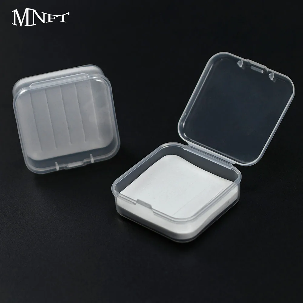 Caja para moscas de pesca con mosca transparente con inserto espuma - imagen 2