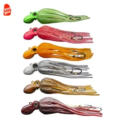 Señuelos de calamar multicolor para pesca profunda