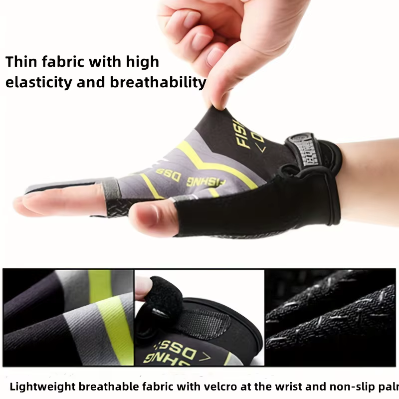 Guantes de pesca antideslizantes: resistentes y transpirables (verano) - imagen 2