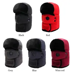Gorro de piloto grueso a prueba de viento, cálido invierno exterior
