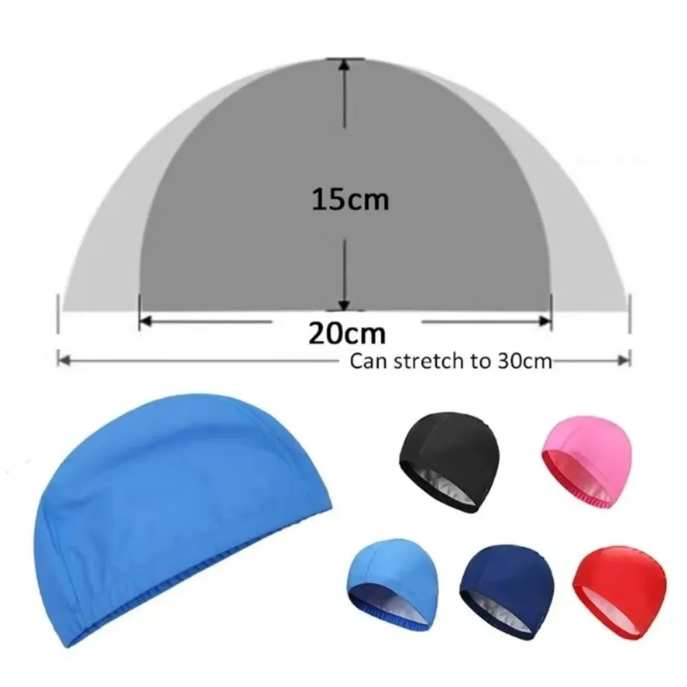 Gorro de natación color sólido vista frontal