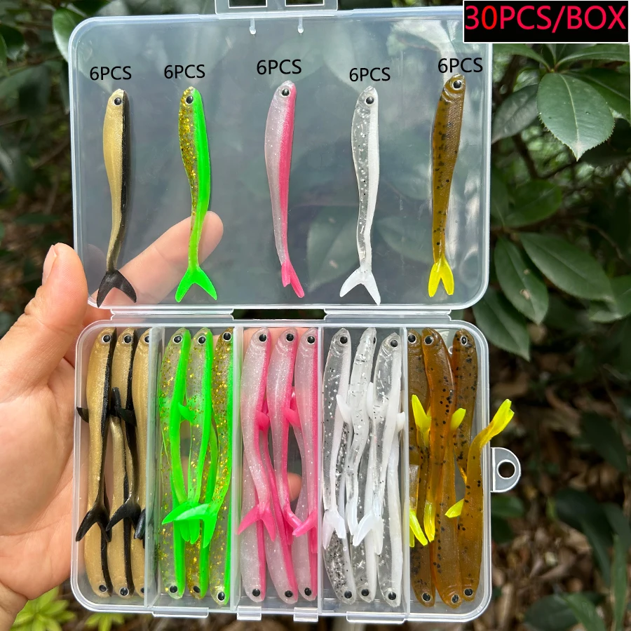 Señuelos Flotantes Wobbler Easy Shiner con Ojo 3D y cola bifurcada