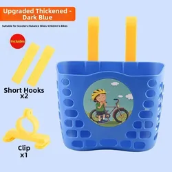 Cesta infantil multicolor con dibujos y hebillas para bicicleta