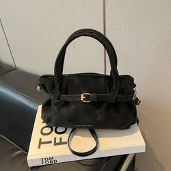 Bolso tote de PU para mujer gran capacidad, bandolera de hombro