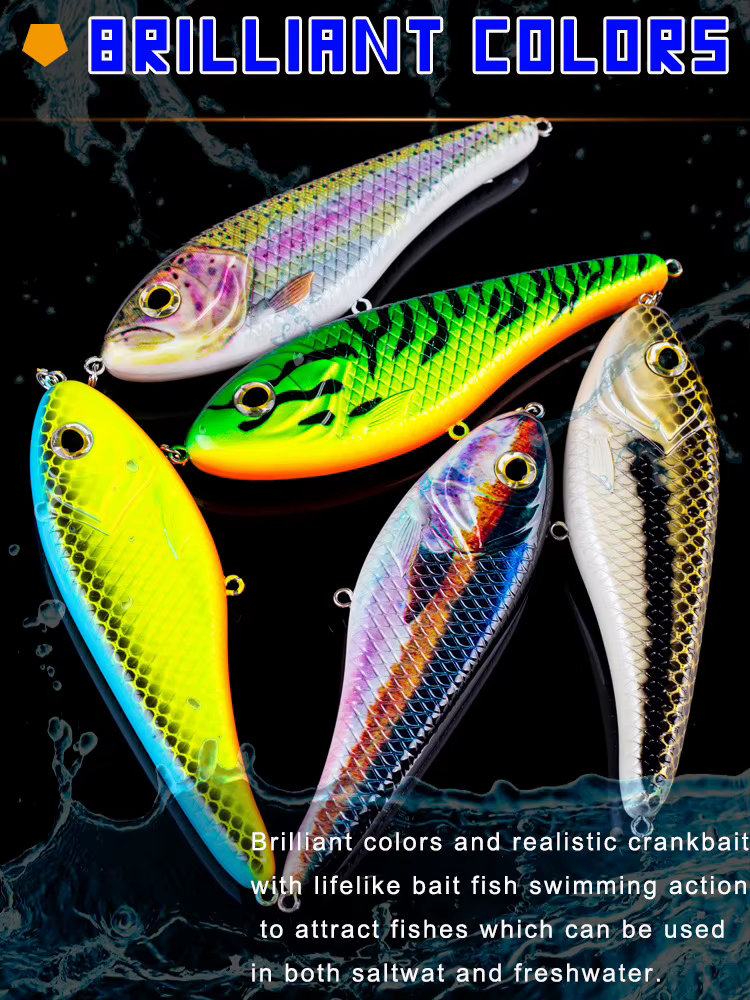 Señuelo Jerkbait en entorno de pesca