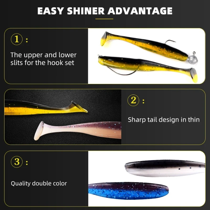 Comparativa de los cuatro tamaños del pack Easy Shiner