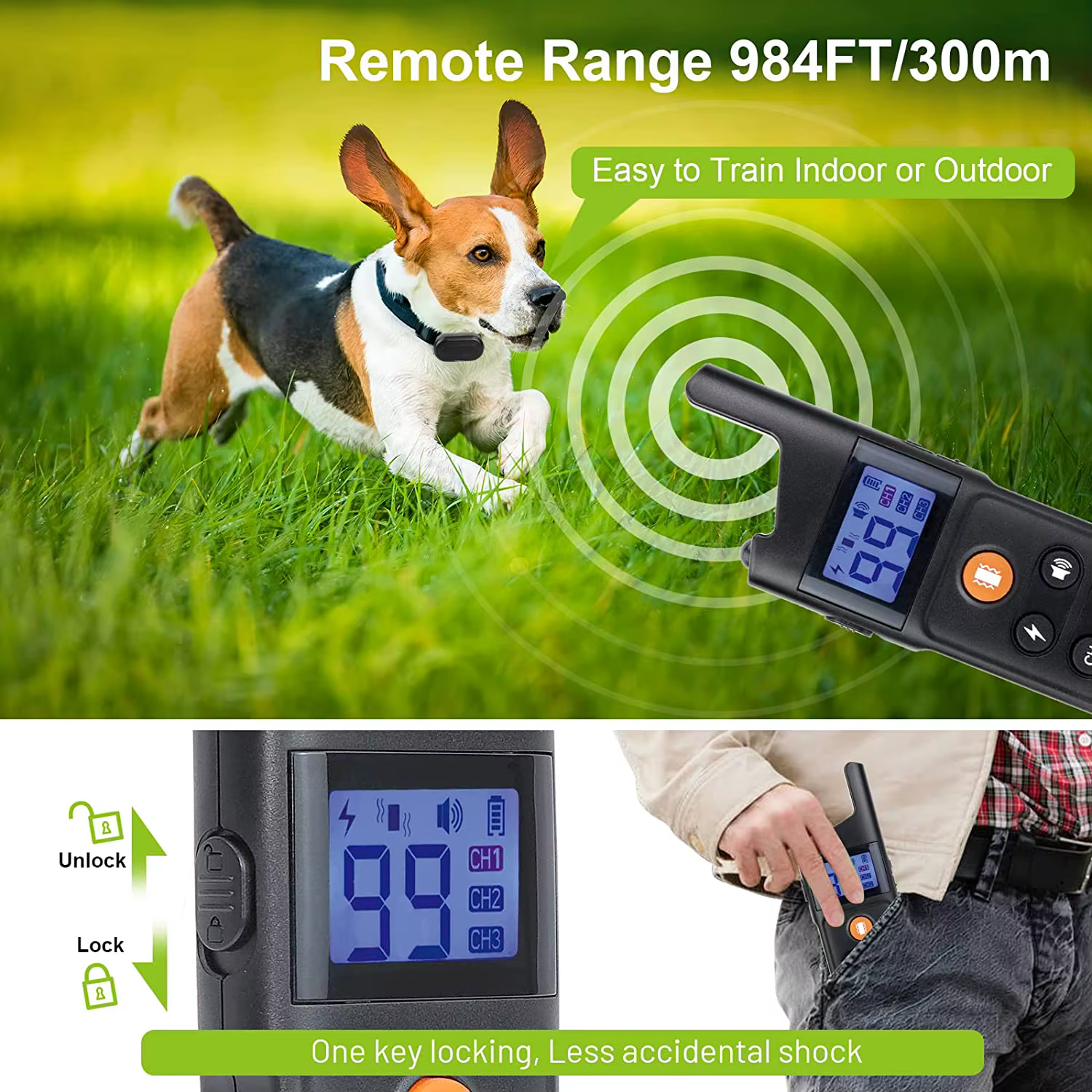Collar Adiestramiento Perros con Control Remoto Impermeable - imagen 5
