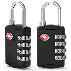 Candado de combinación TSA portátil antirrobo para equipaje