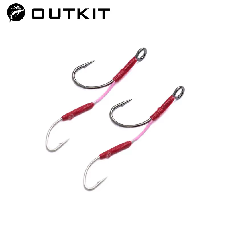 OUTKIT Señuelo Cucharilla Pequeño Acero al Carbono - Anzuelo Doble