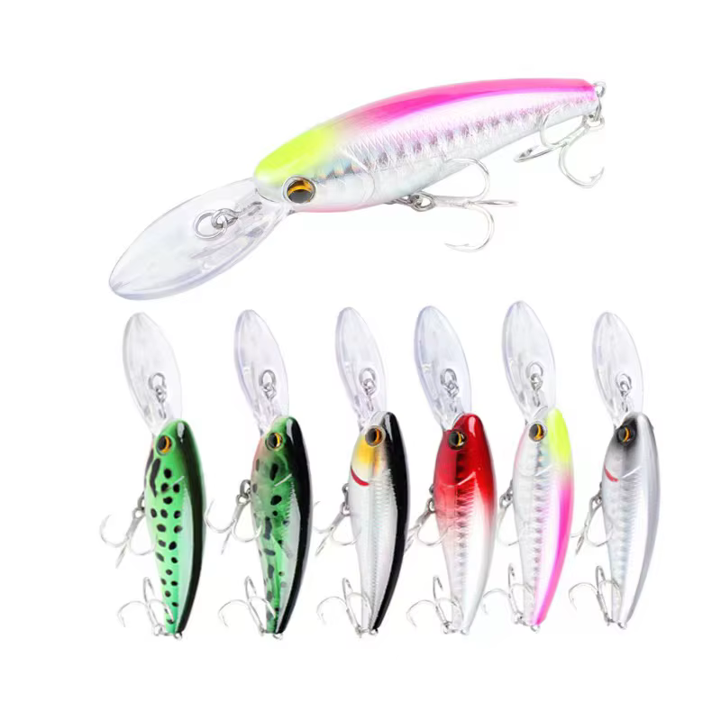 Crankbait flotante señuelo con ojos 3D para pesca de lucio y carpa - imagen 4