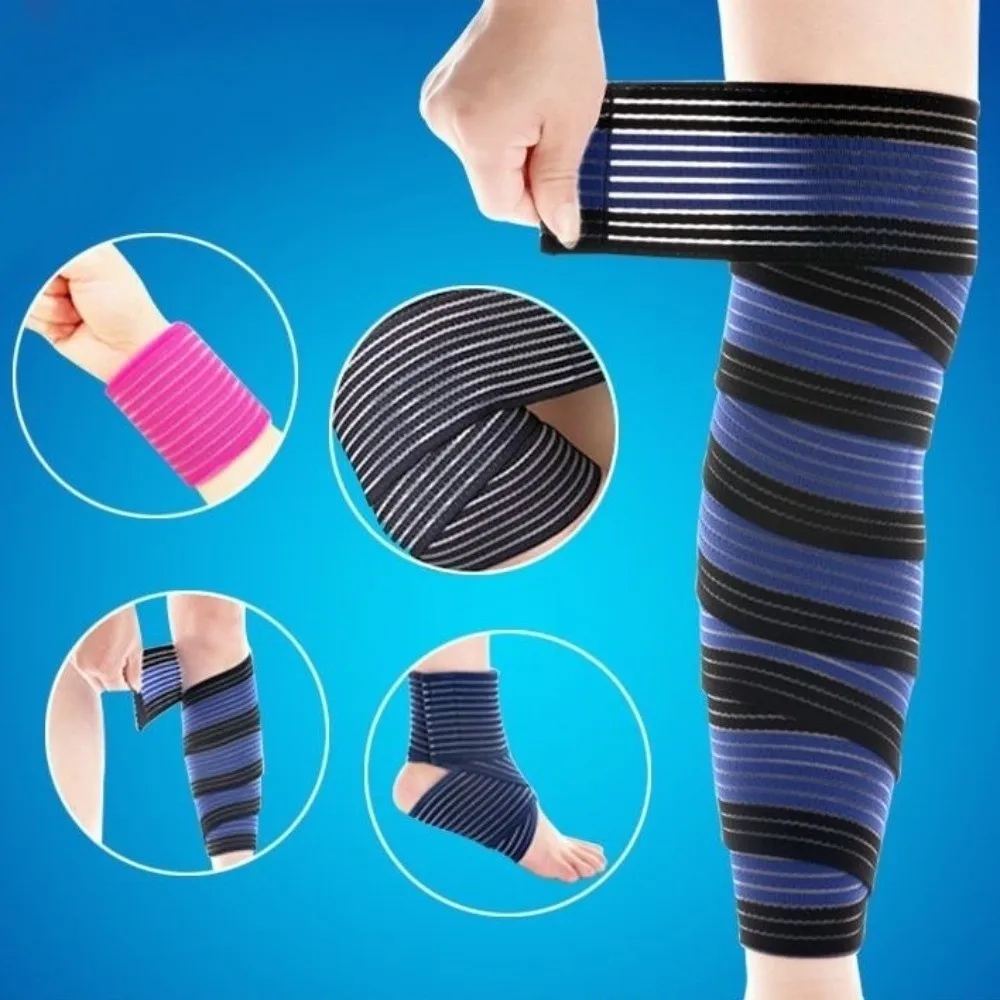 Vendaje elástico extra largo para rodilla con compresión y soporte - imagen 5
