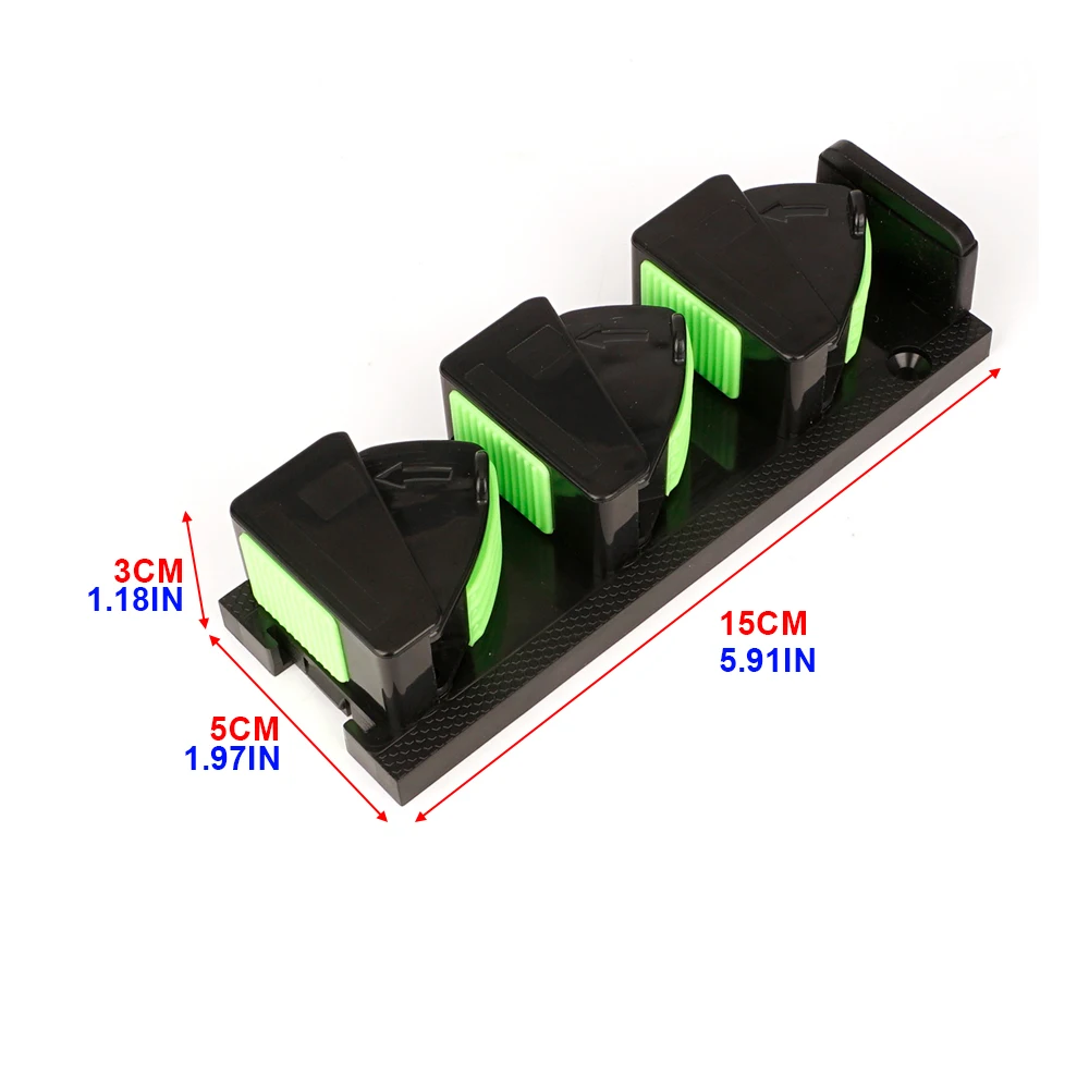 Soporte cañas HIRISI de pared con clips de silicona antideslizantes - imagen 2