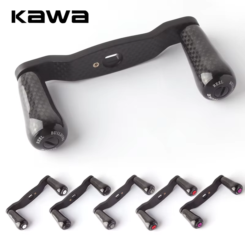Manivela Kawa para carrete casting con perilla de carbono