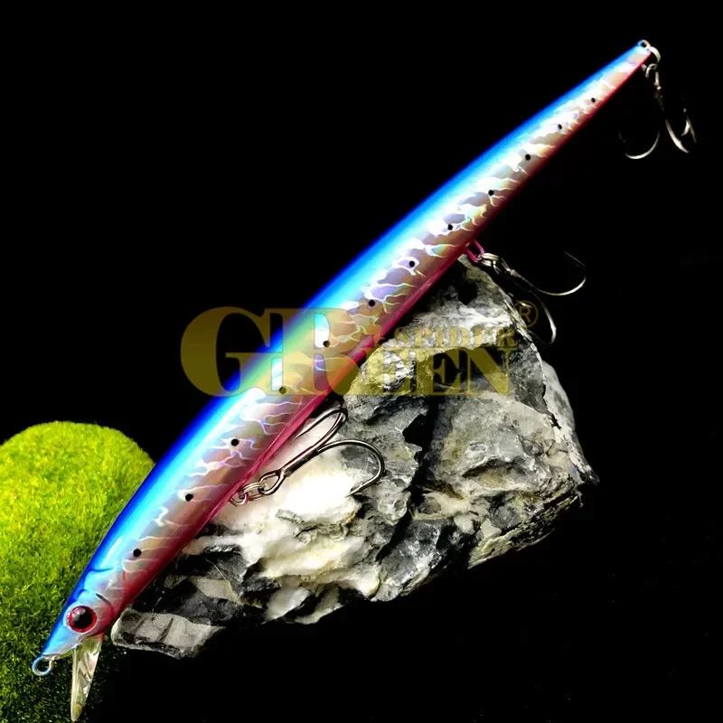 Señuelo minnow flotante mar enriquece roca trolling swimbait 205mm 34,5g - imagen 4